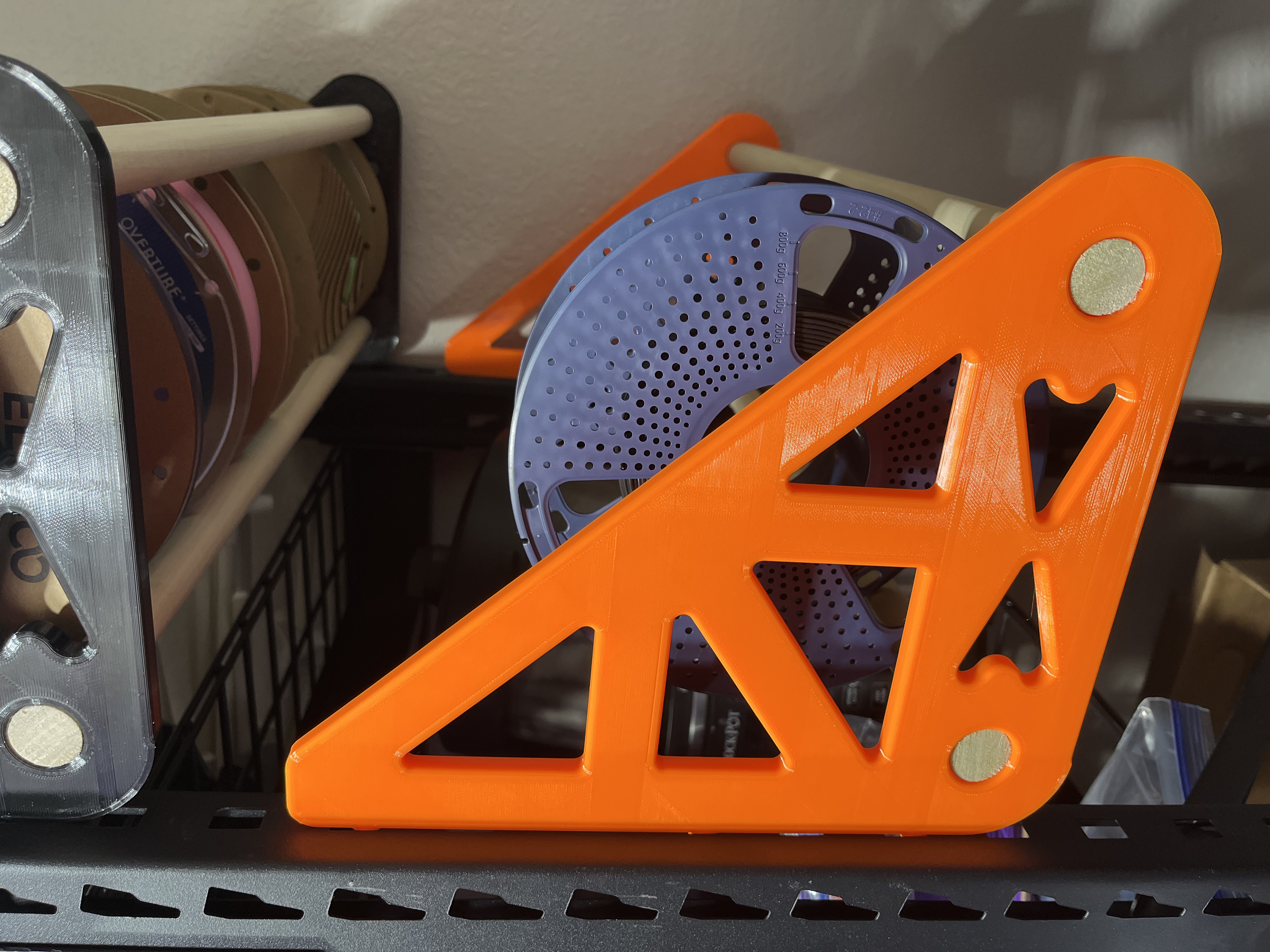 Filament Storage Bracket for Menard's Shelving