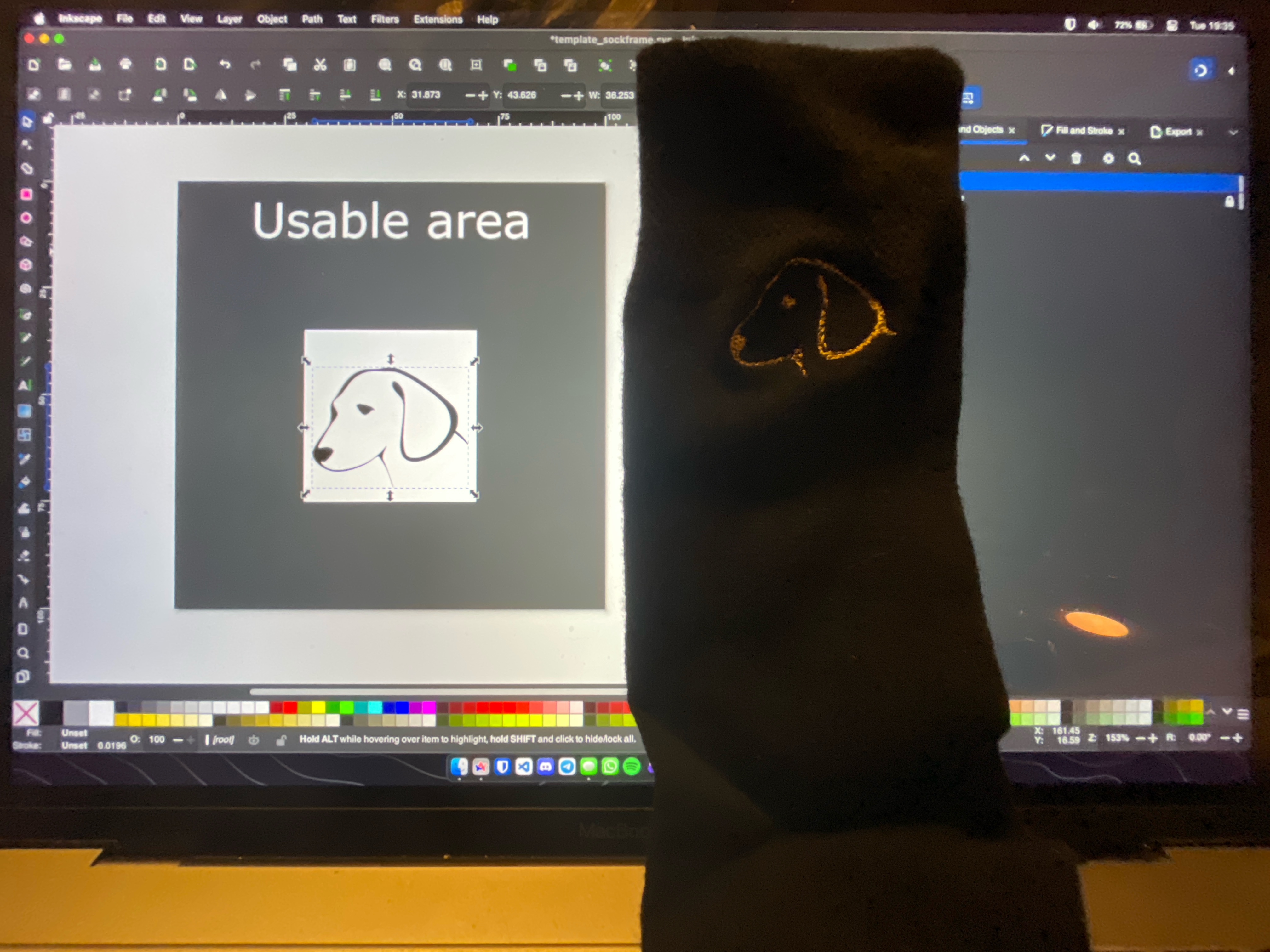 Brother skitch PP1 sock embroidery frame — miniatura 2