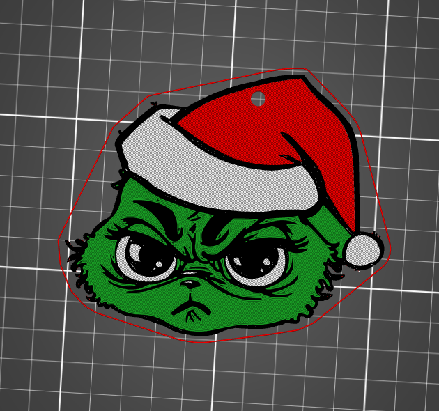 Grinch Multicolour print
