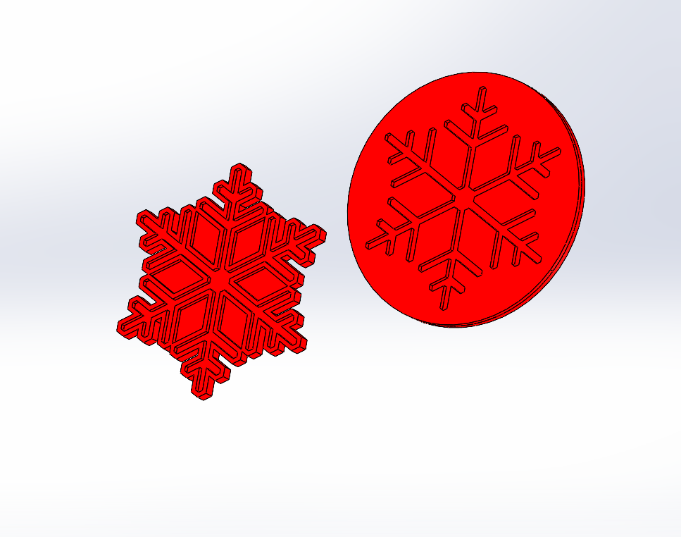 Christmas Snowflake coasters