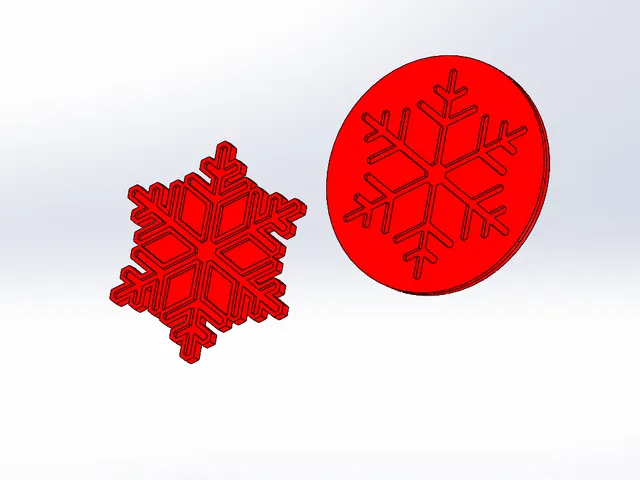 Christmas Snowflake coasters