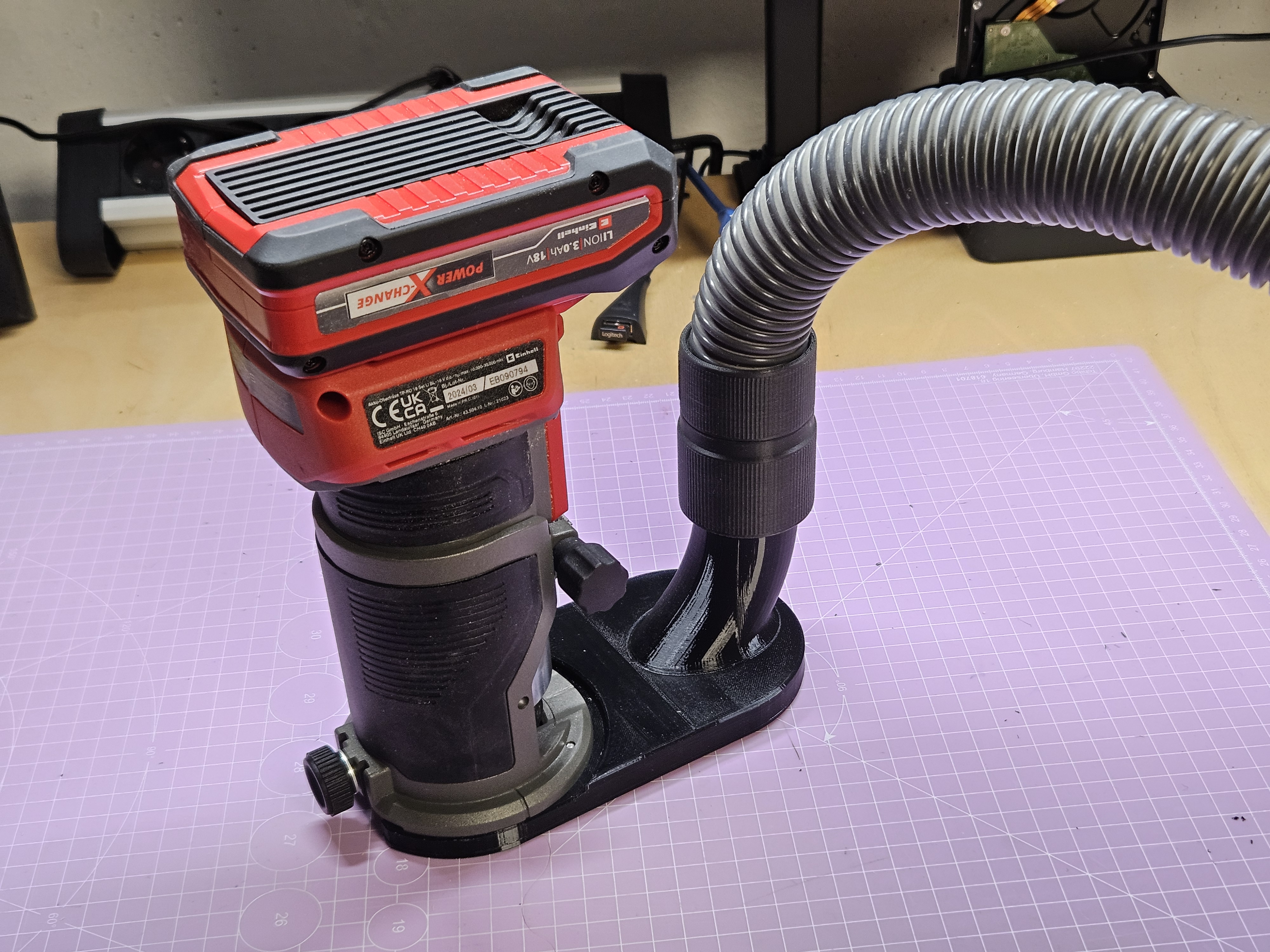 Einhell TP-RO 18 Li BL Dust Collection for Trim Router Cage - OsVac compatible