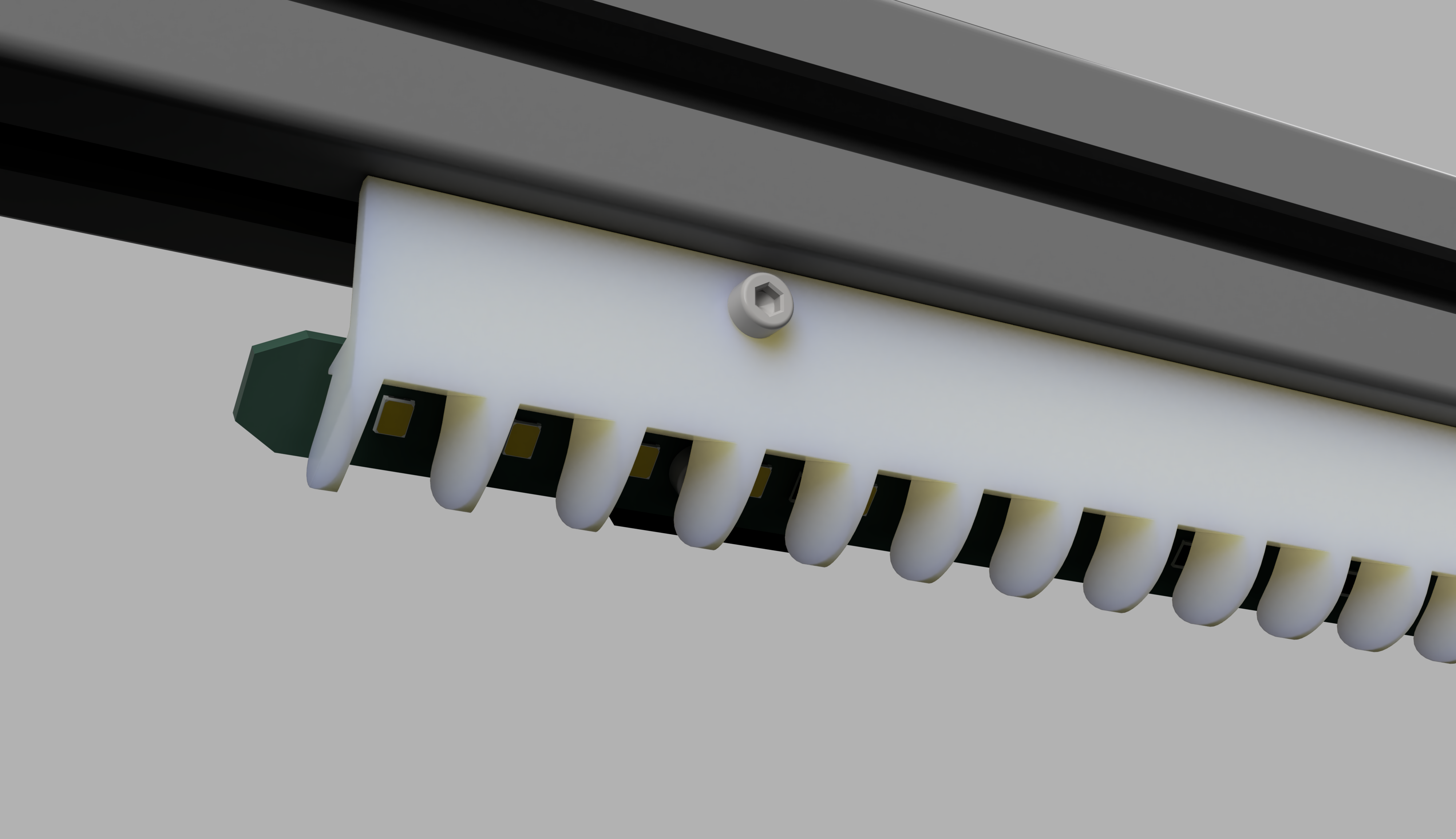 Voron Daylight on a stick support and baffle for T-Slot 3030