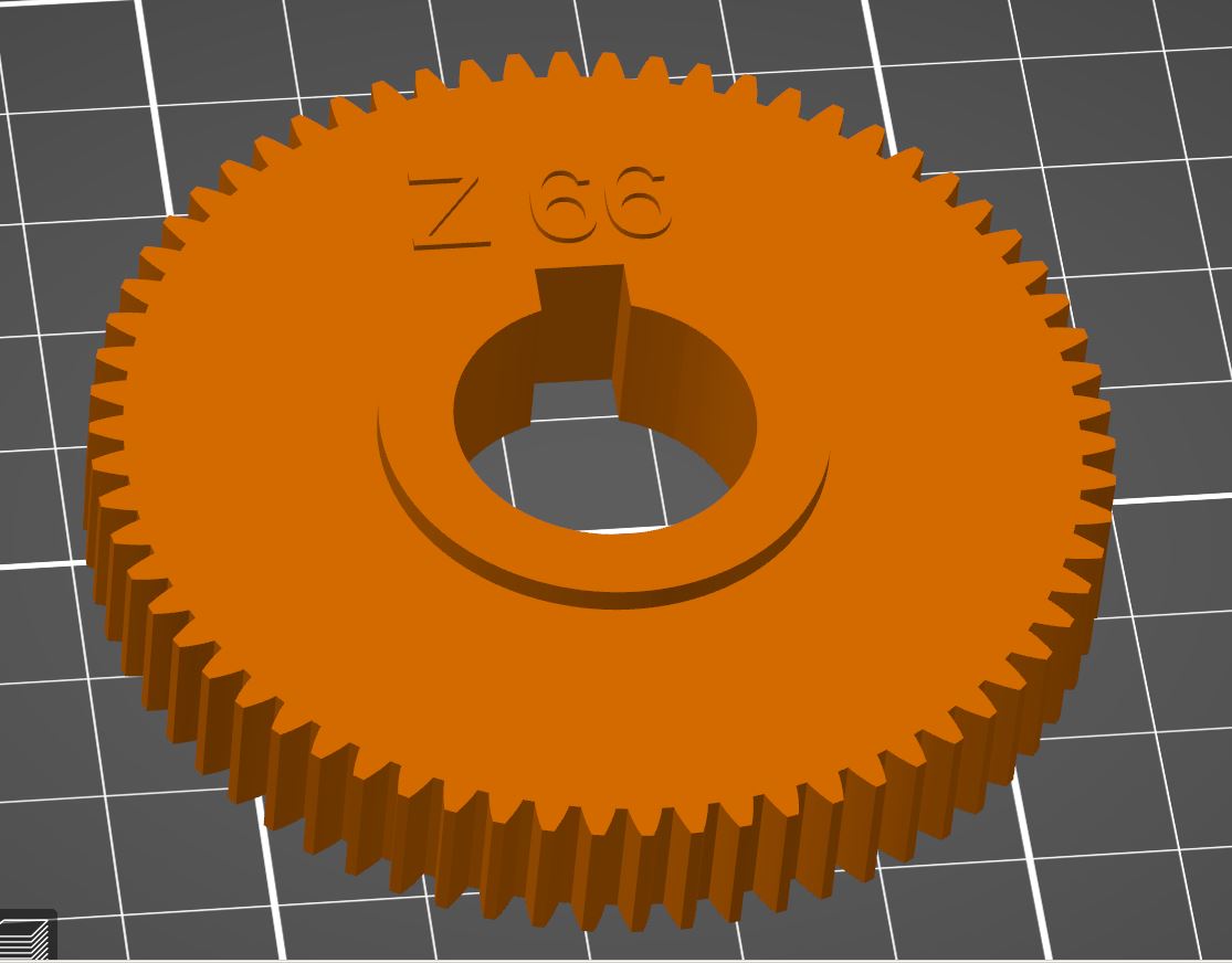 Zahnrad gear Z 66 Bernardo P 600 G Wechselzahnrad