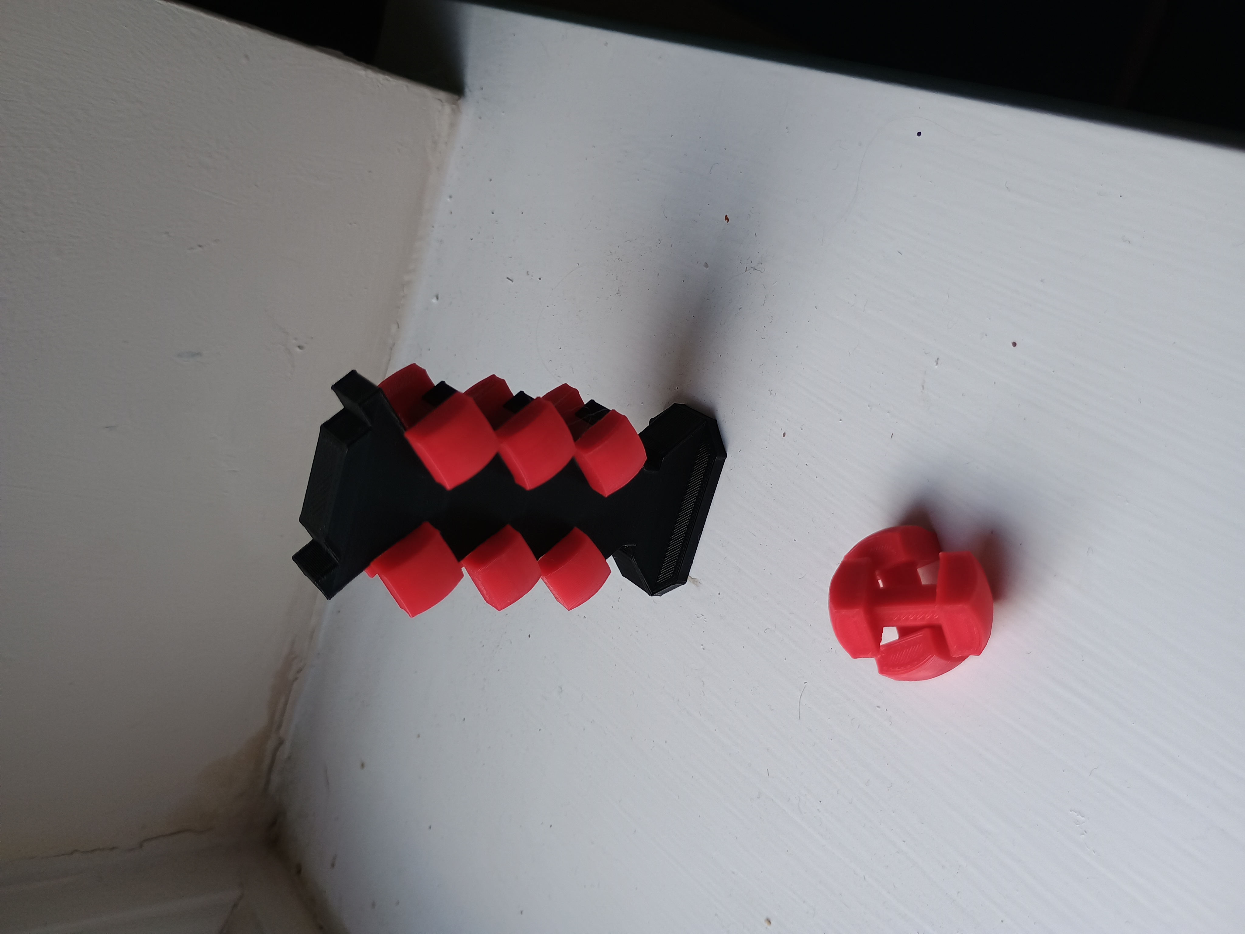 Miniature dumbbell and rack