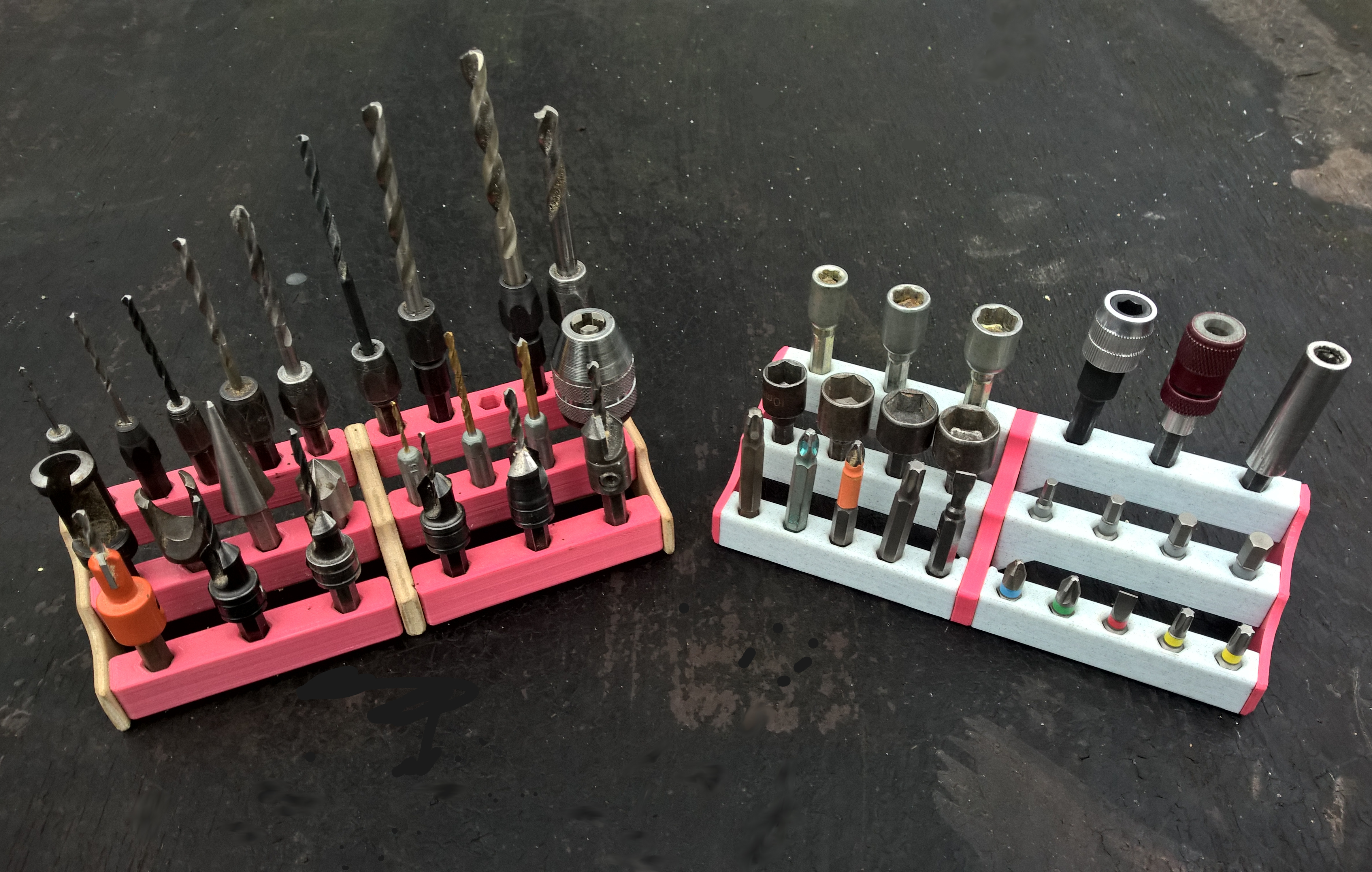 Drill/Screw Bit Hex Organizer
