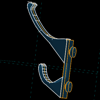 Miniatura 3 do modelo 3D Pallet Rack Coat Hook