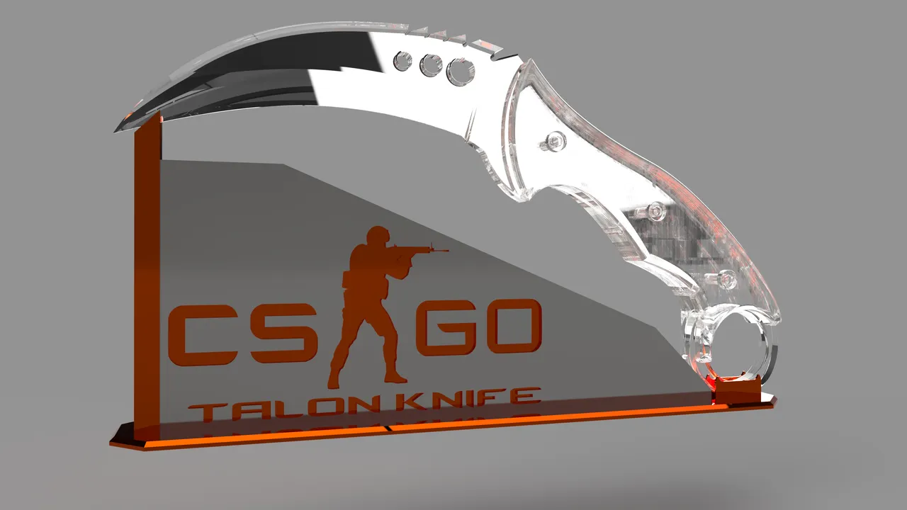 CSGO butterfly knife by Szeez, Download free STL model