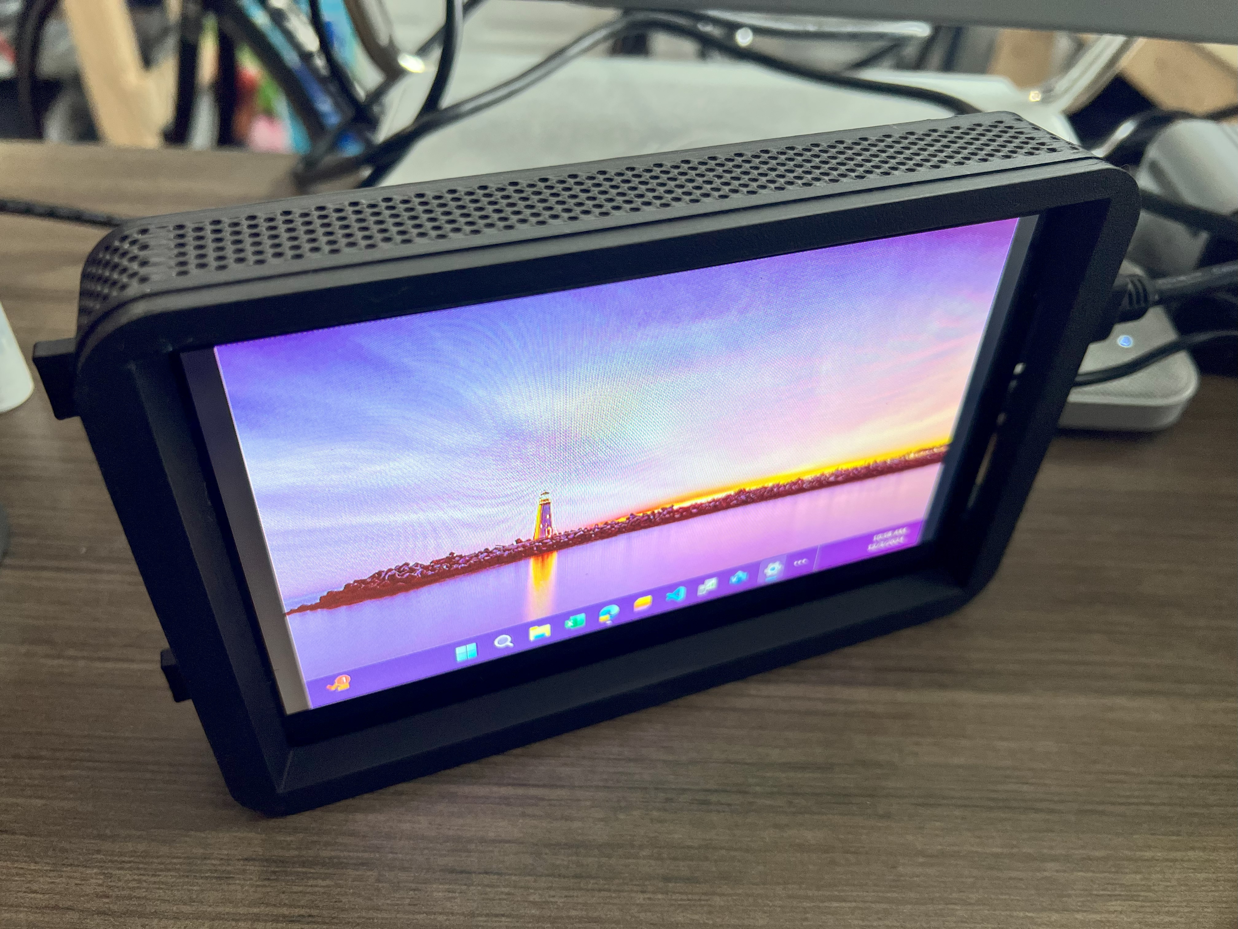 7" Field Monitor Case w/zip tie anchor points