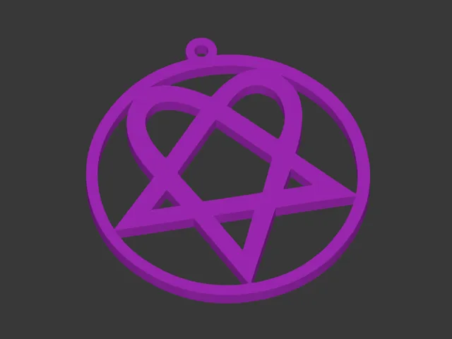 Heartagram earrings