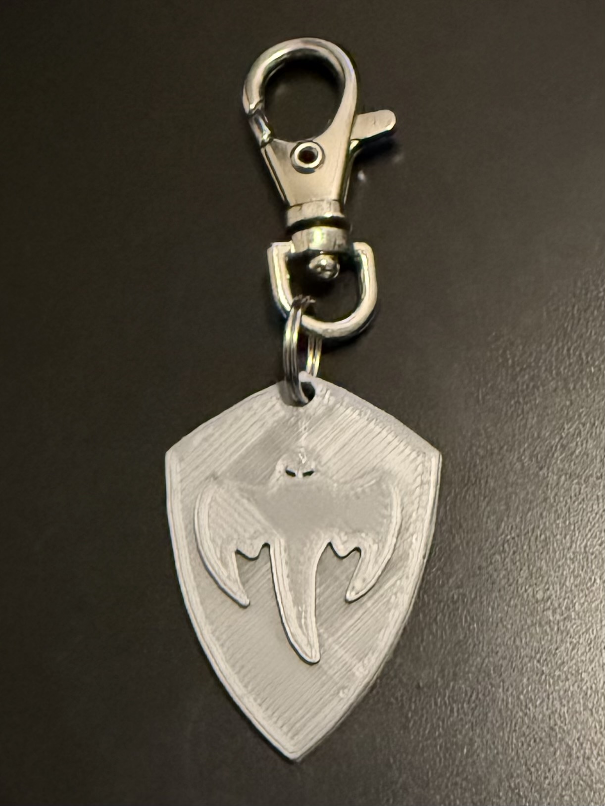 Koenigsegg Ghost Logo Shield Keychain