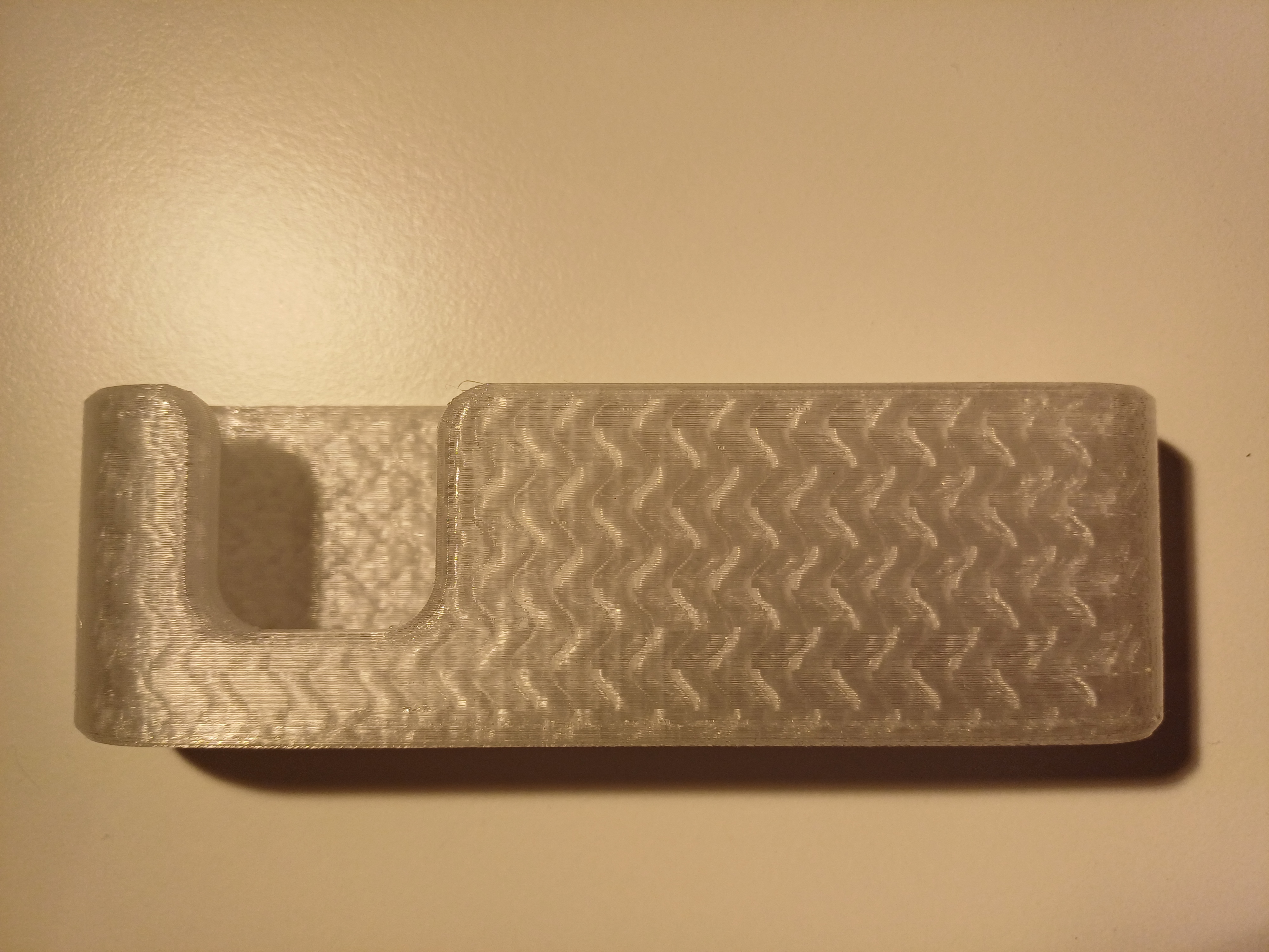 Business Card Stand with a Diamond Metal Plate look.