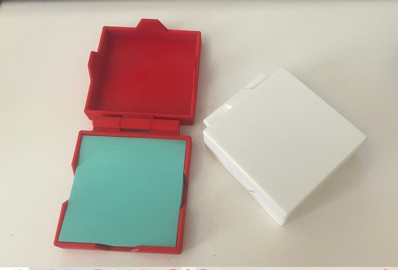 Post-It Note Holder with Print-in-Place Hinge