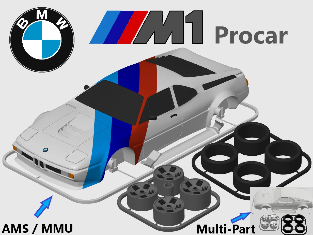 BMW M1 Procar Kit Card (1:24 scale) by The Kit Card Guy