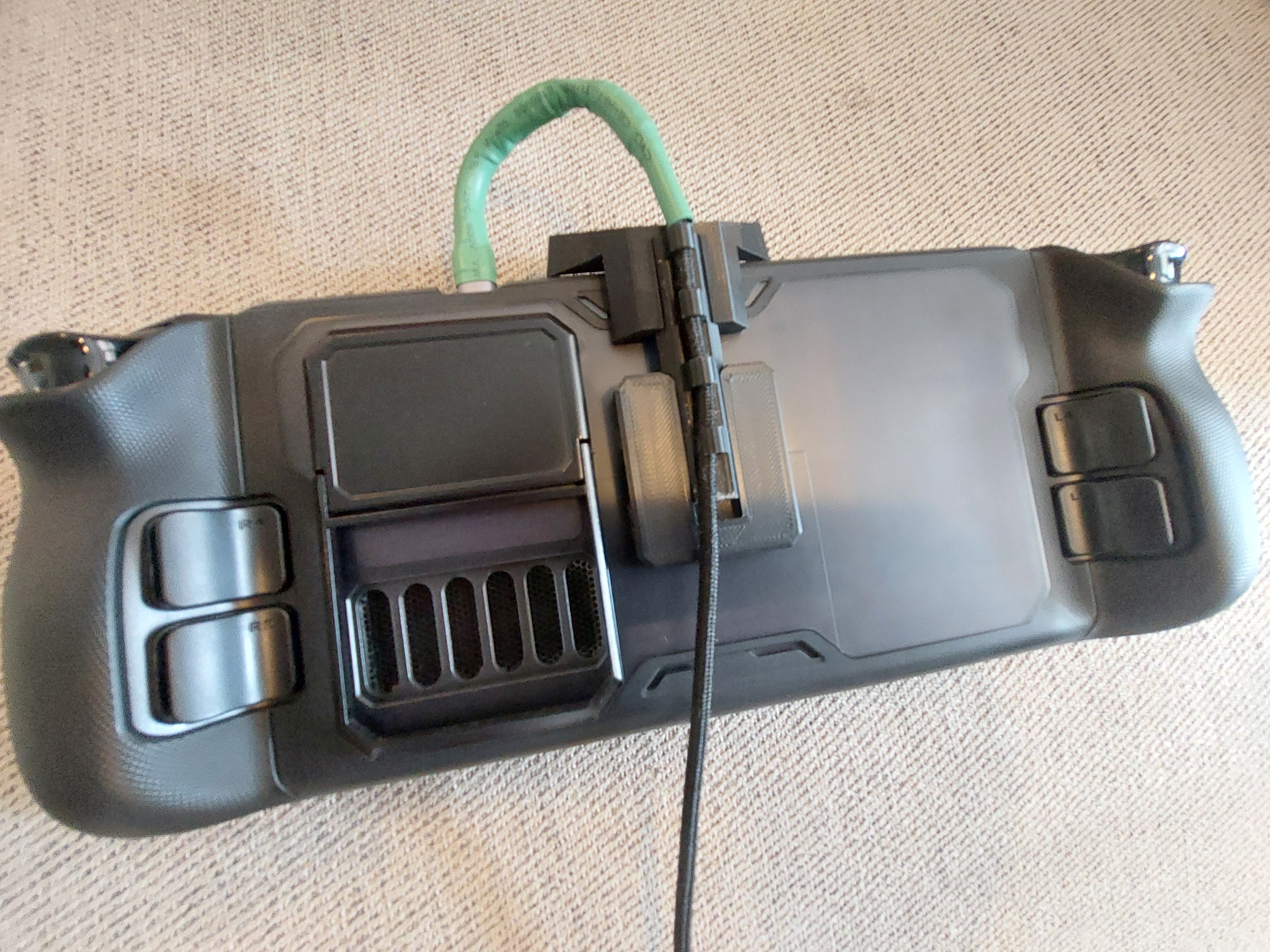 Steam Deck Jsaux Mod Case Cable Strain Relief and Exhaust Scoop forward vent