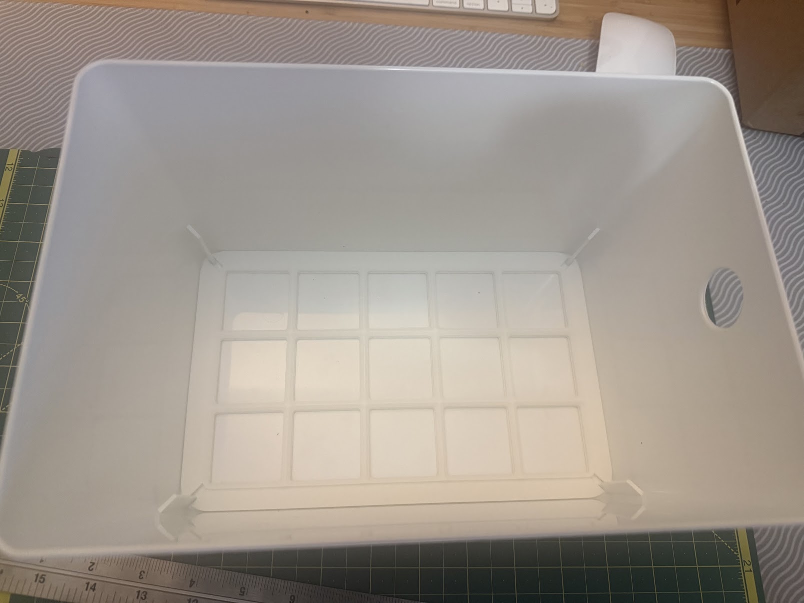 Gridfinity 3x5 insert for IKEA Kuggis 18x26cm (trimmed)