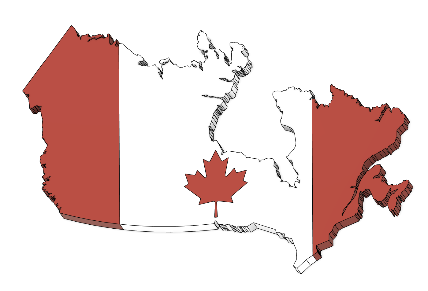 Canada Country Magnet (parametric)