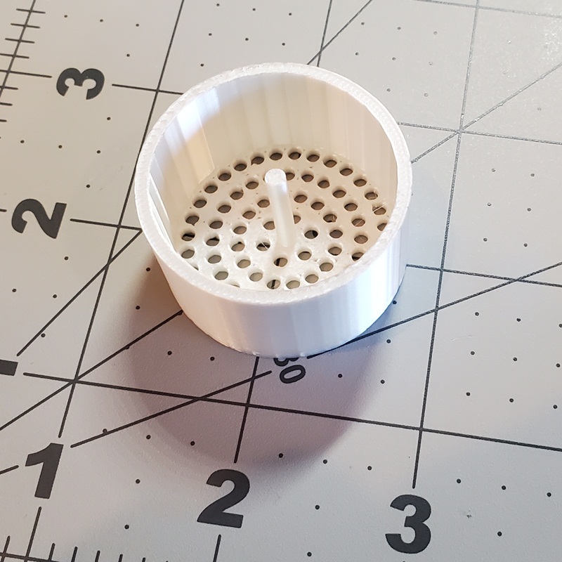 Utility Sink Strainer with Removal Post - 2.5 mm drain holes