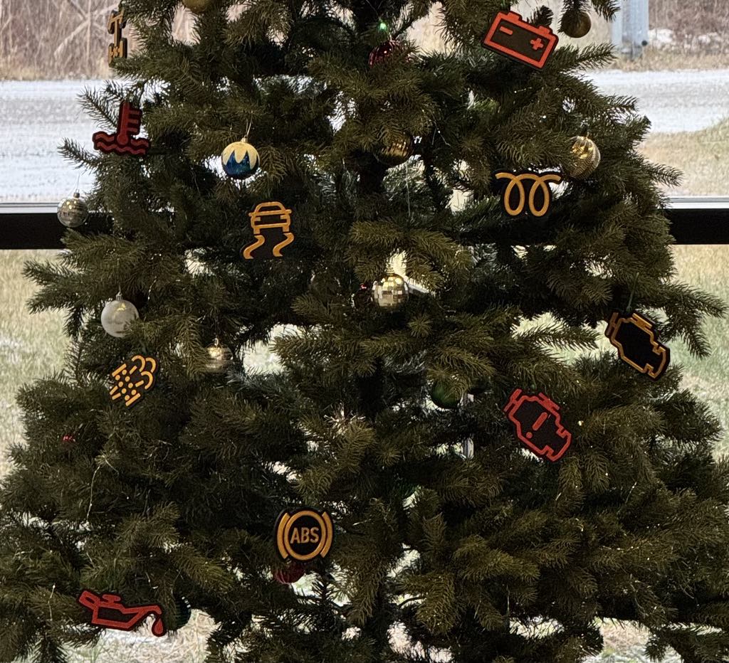 Christmas Fault Light Tree Ornaments