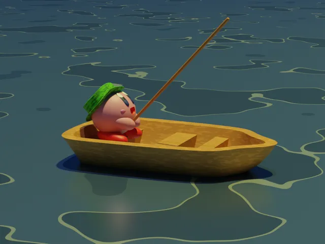 Kirby Fishing Incense Holder