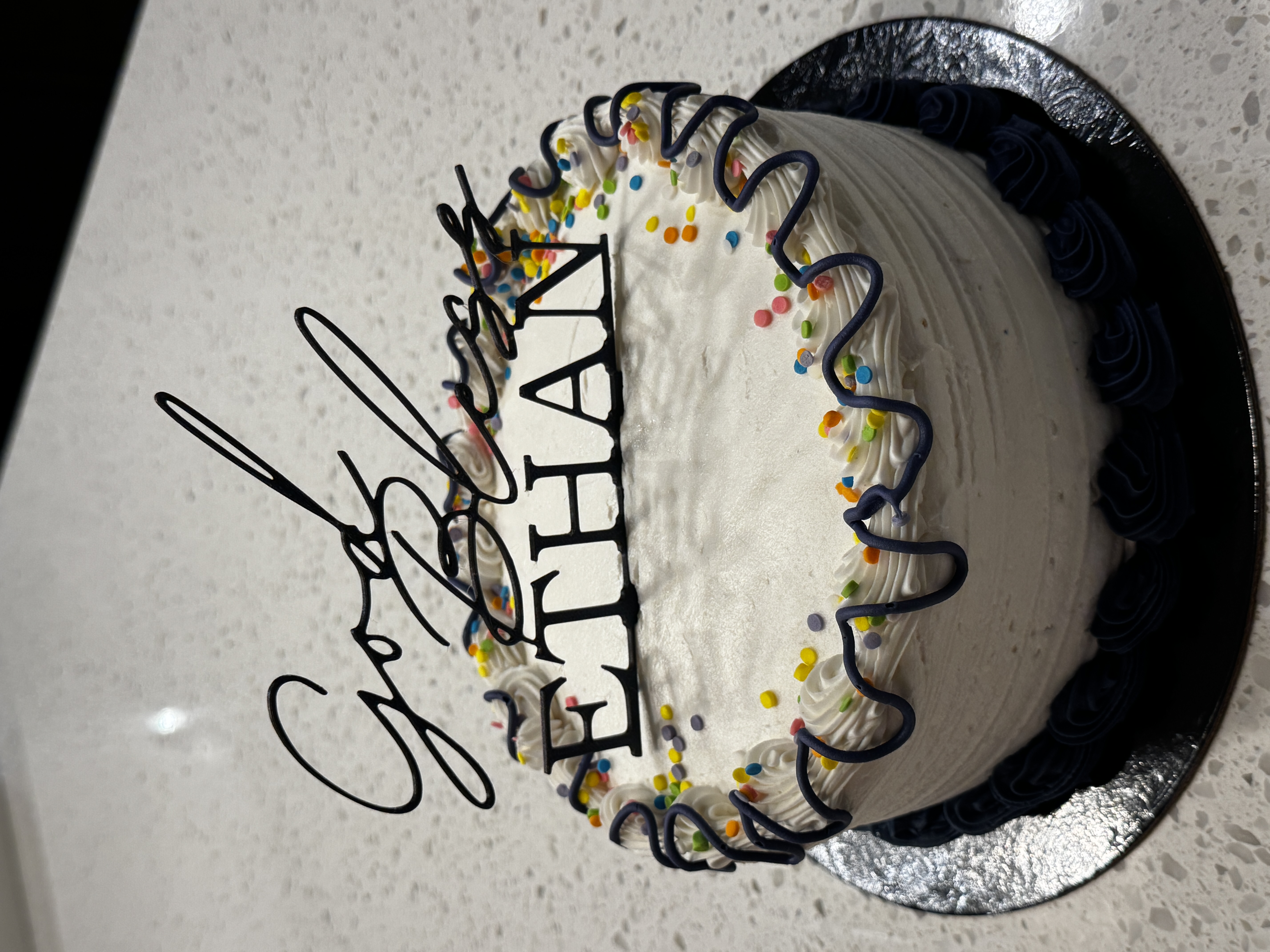 Miniatura 2 do modelo 3D Ethan Confirmation Cake Topper
