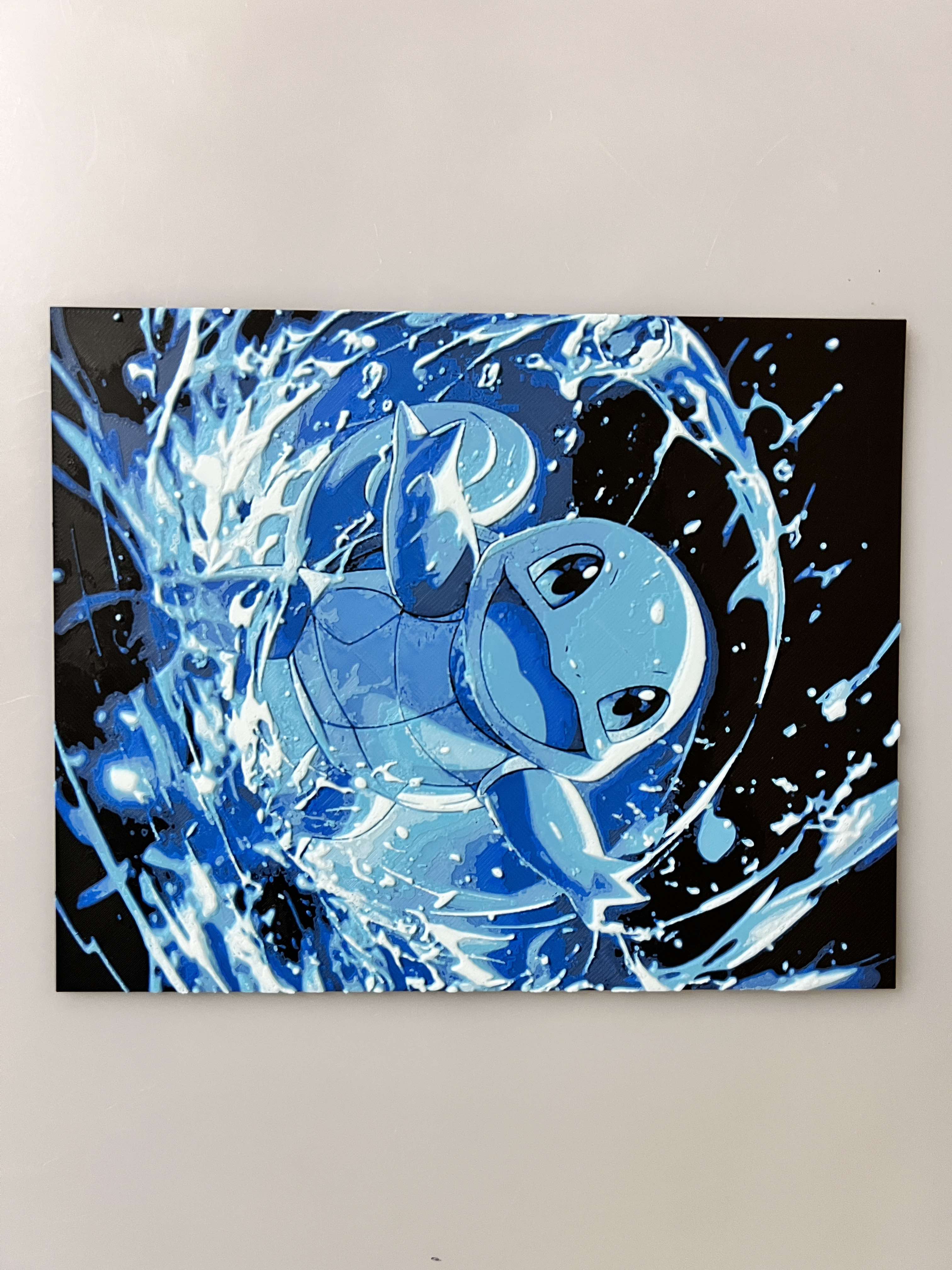 Portrait - Pokémon Squirtle Water Pool HueForge