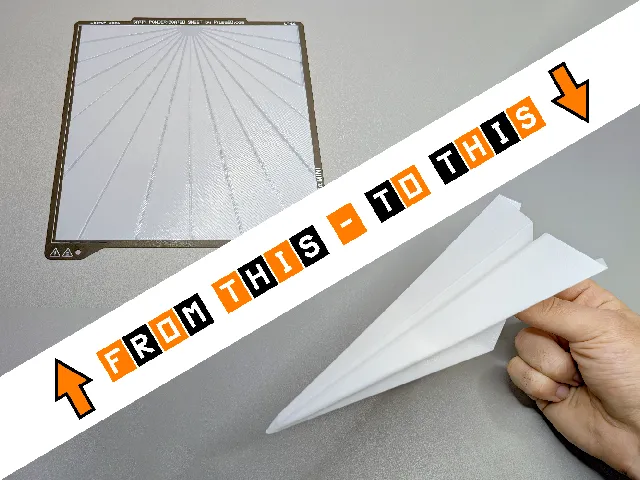 Bed level test in origami air plane