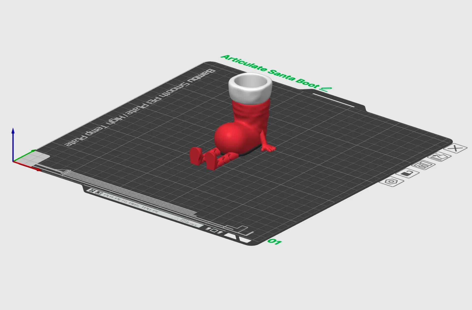 Miniatura 4 do modelo 3D Articulate Santa Boot