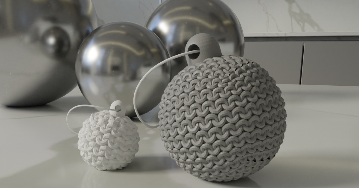 Knitted Ornament by Dimensional | Download free STL model | Printables.com