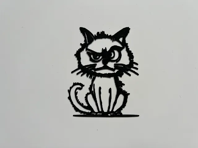 Angry Cat Wall Art #1