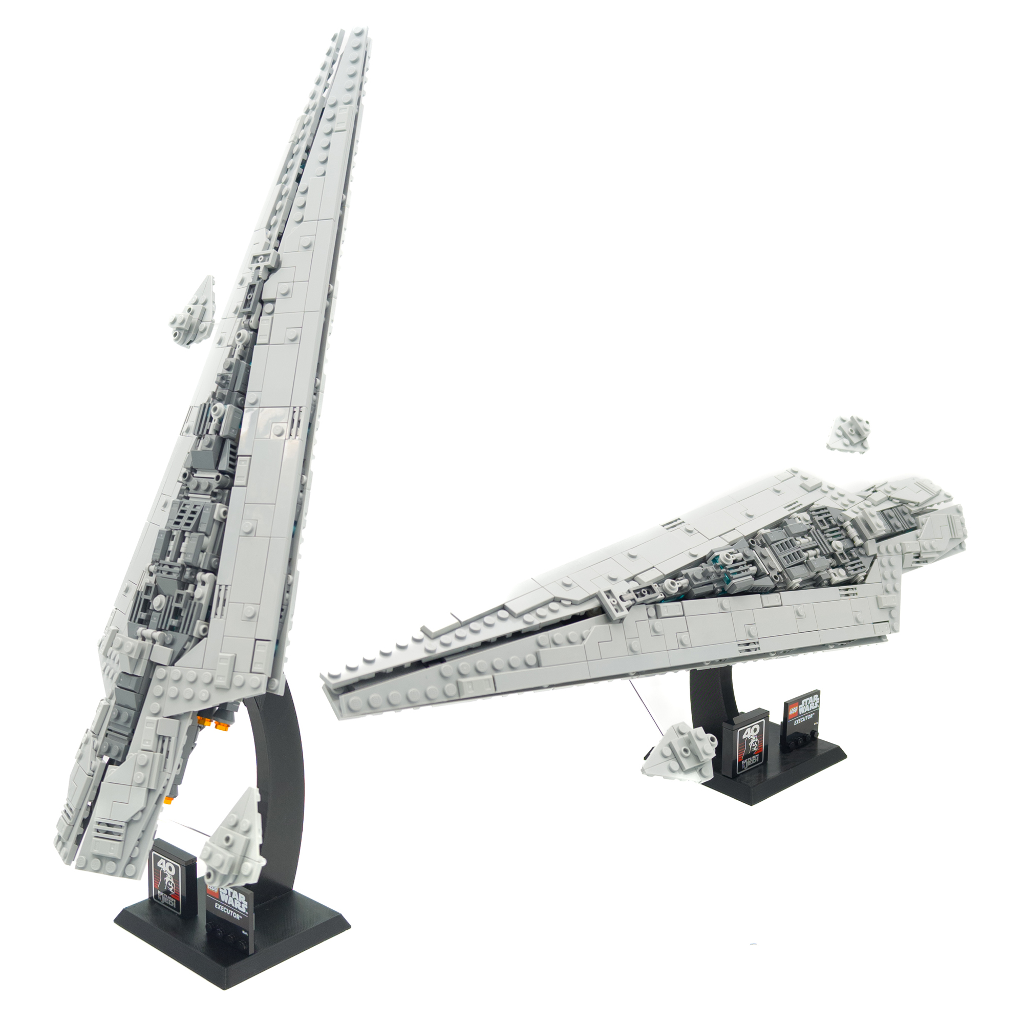 Display Stand for LEGO Star War Mid-Scale Ships 75356 / 75375 / 75376 / 75404 / 75405