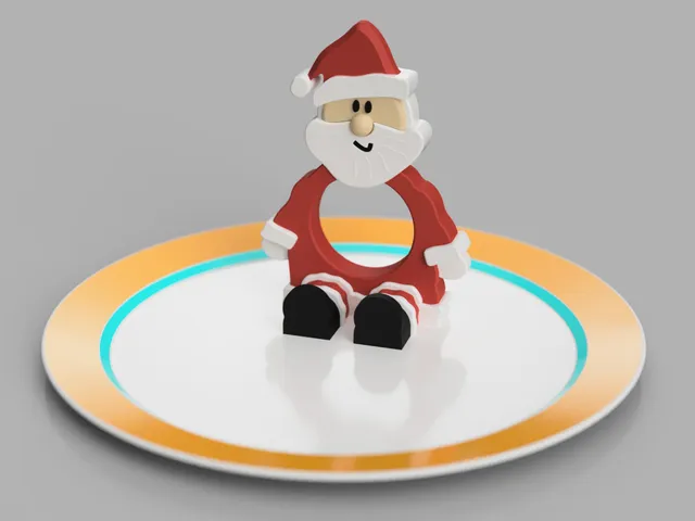 Weihnachtsmann Serviettenring zu Weihnachten, Multi-Color, ohne Support