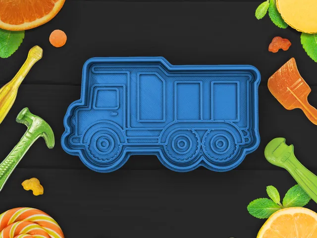Heavy dumper cookie cutter / stamp