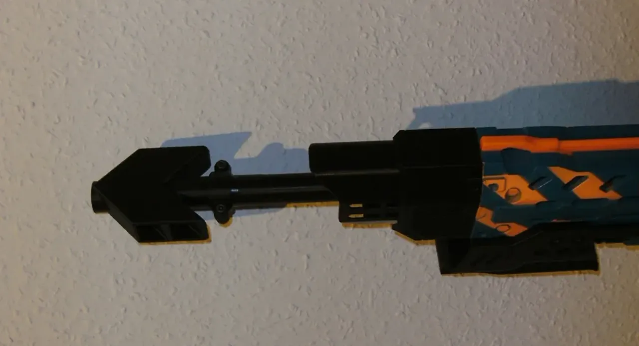 Nerf Longshot Muzzle Brake by Pteppic, Download free STL model
