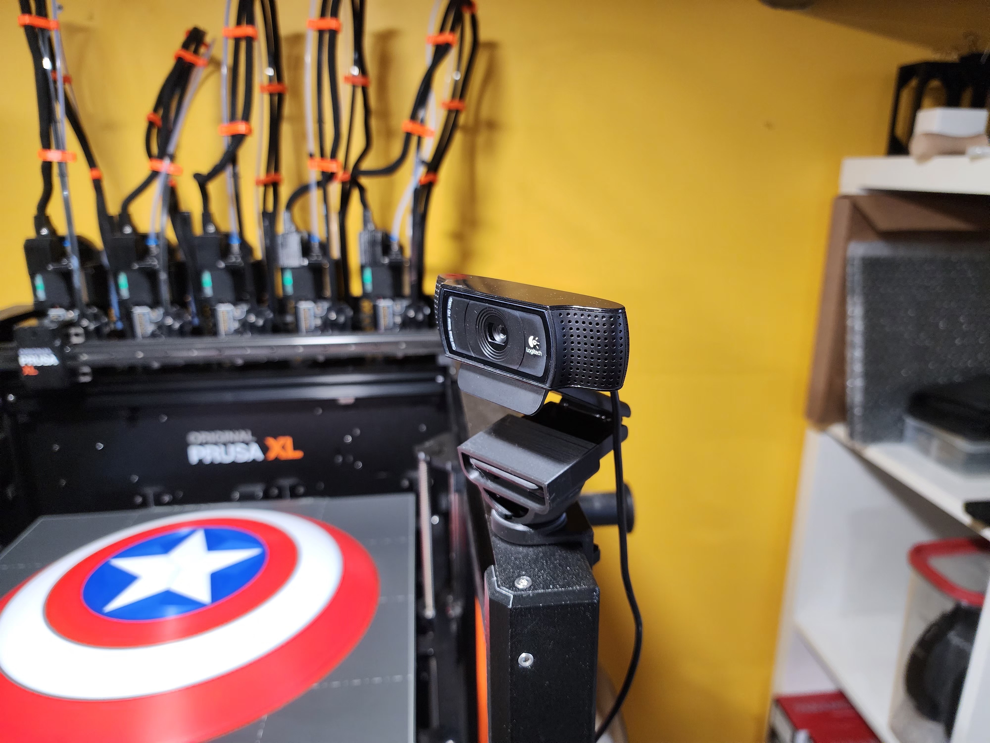 Swivel-Mounted camera arm & mount collection for Prusa printers