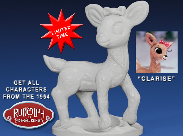 Clarise Rudolph The Red Nosed Reindeer Get The Whole Set By Freedommaker Download Free Stl