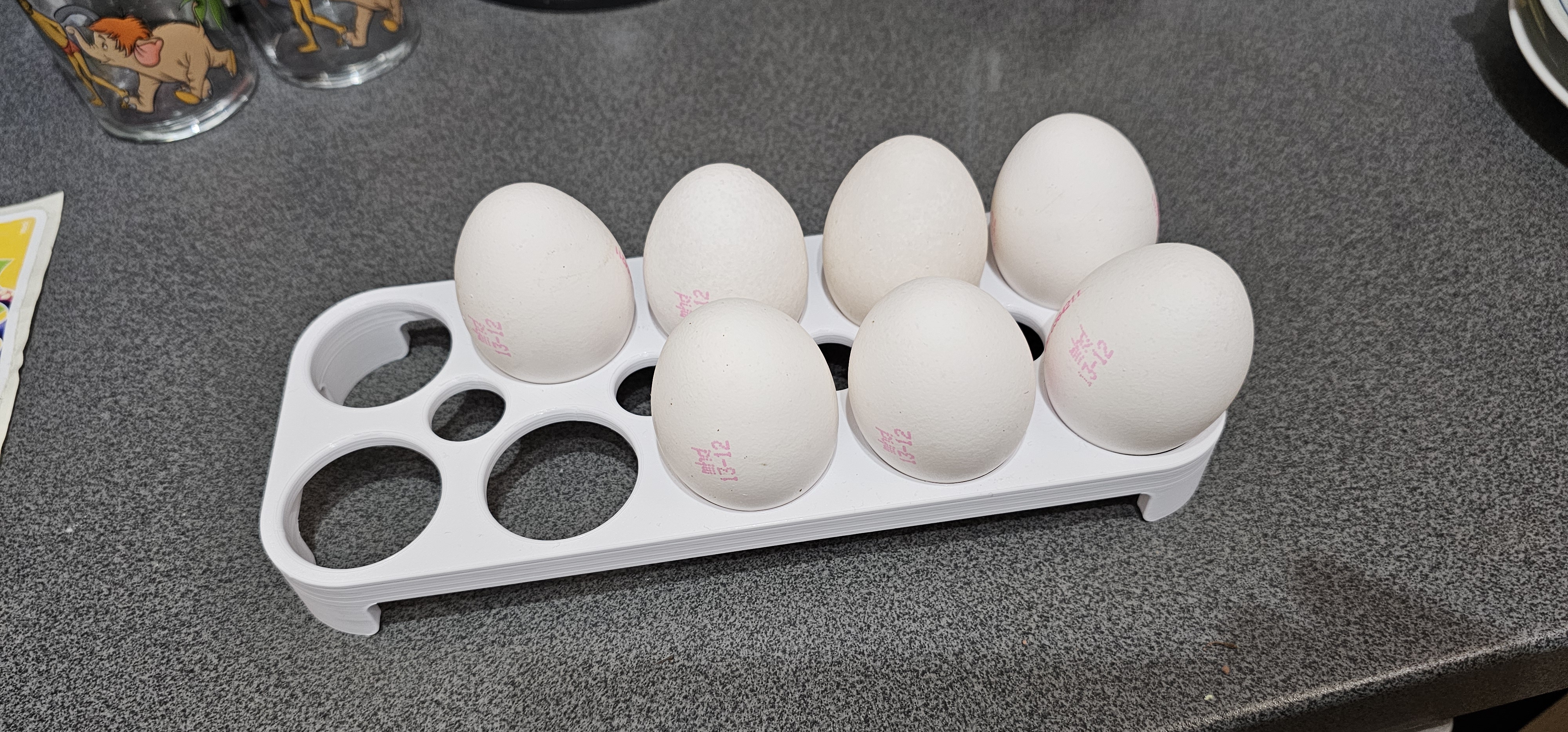 Eier Halterung oder in Englisch, Egg Holder für 10 Stück