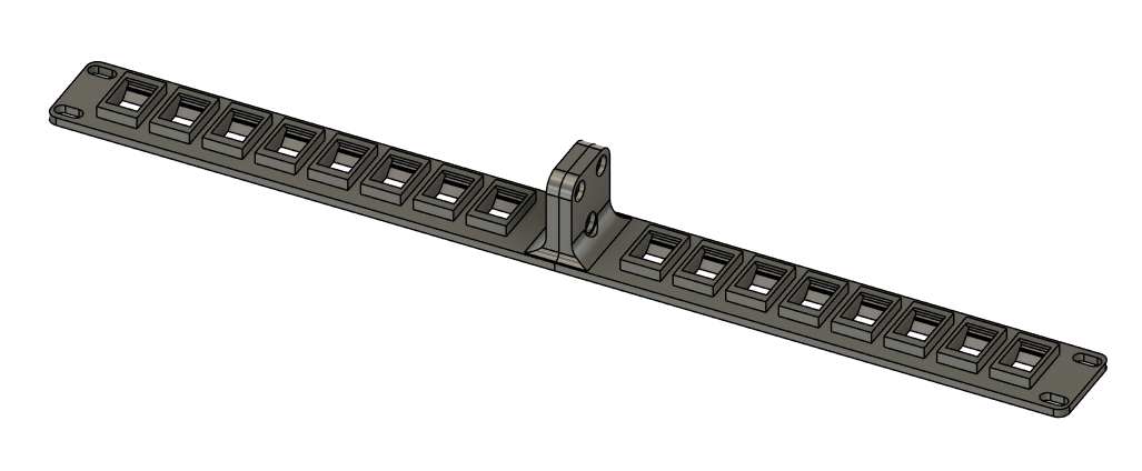 Modular 19-inch keystone patchpanel