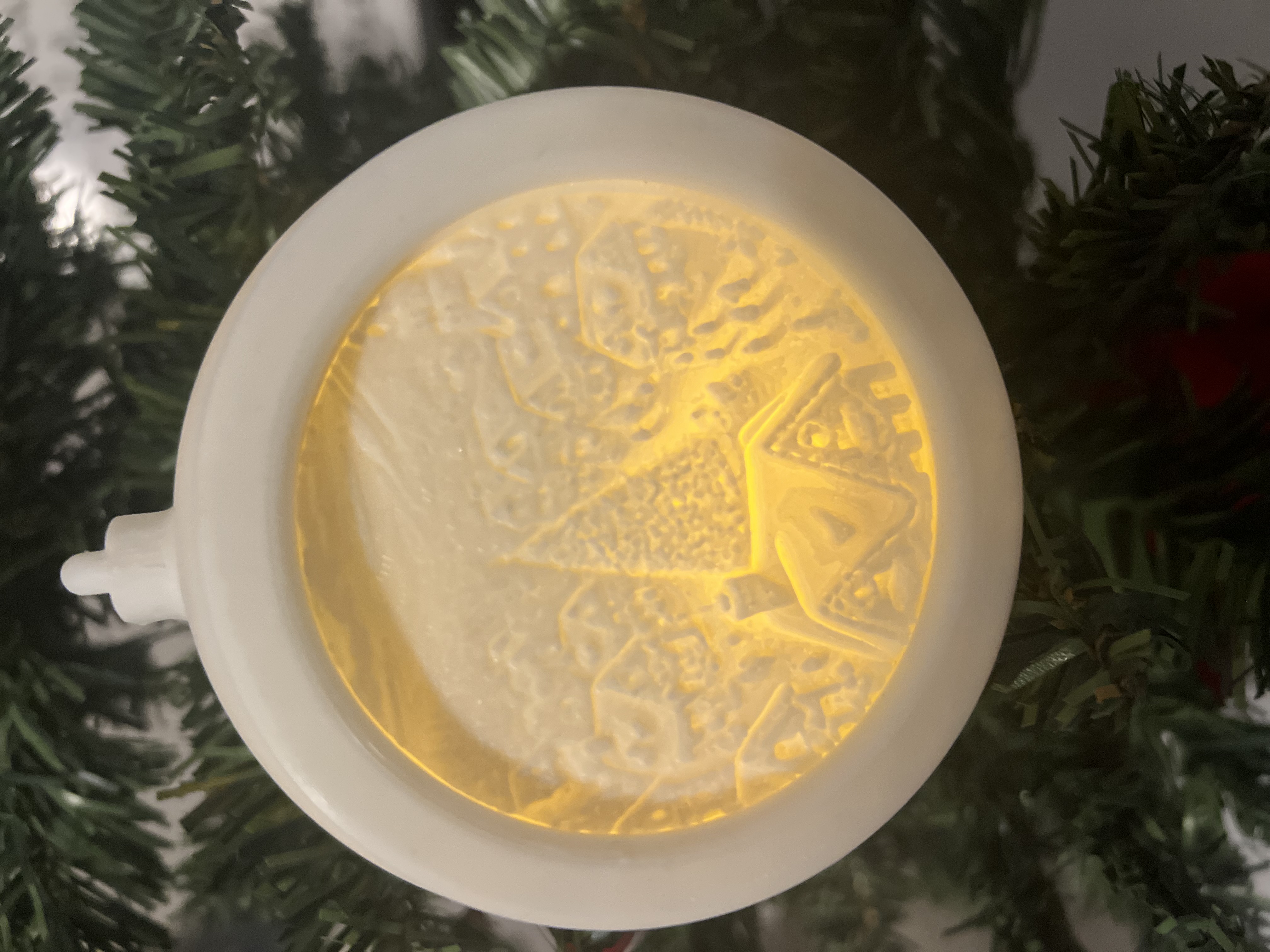 Christmas Ornament Tealight Lithophane