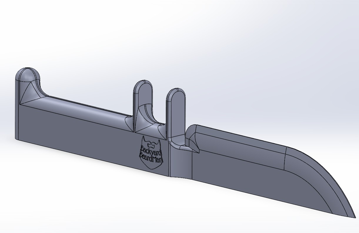 3D Printed Test Knife - 1 piece, no supports