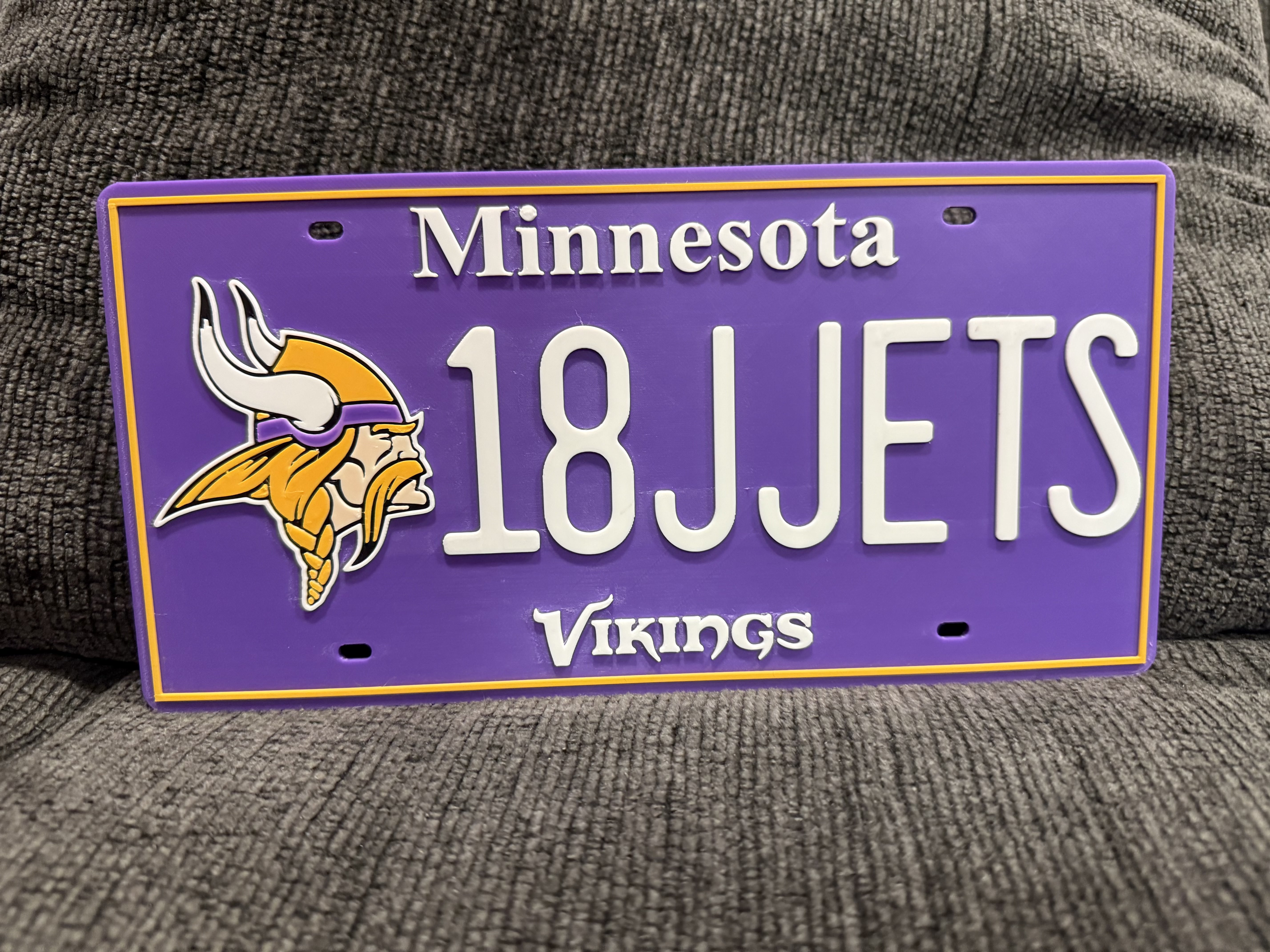 Minnesota Vikings License Plate - 18JJets