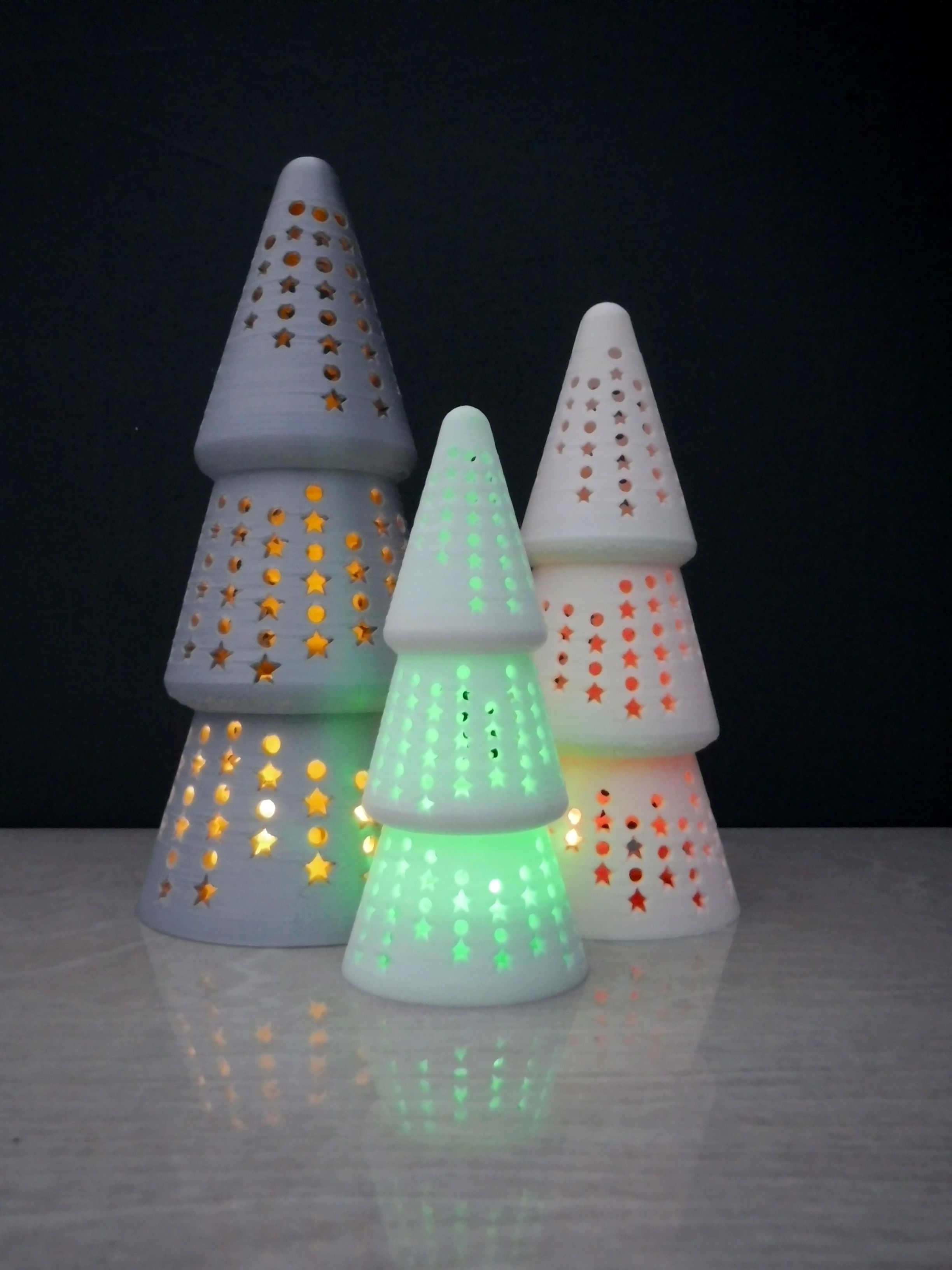 3 Tier perforated Christmas Tree