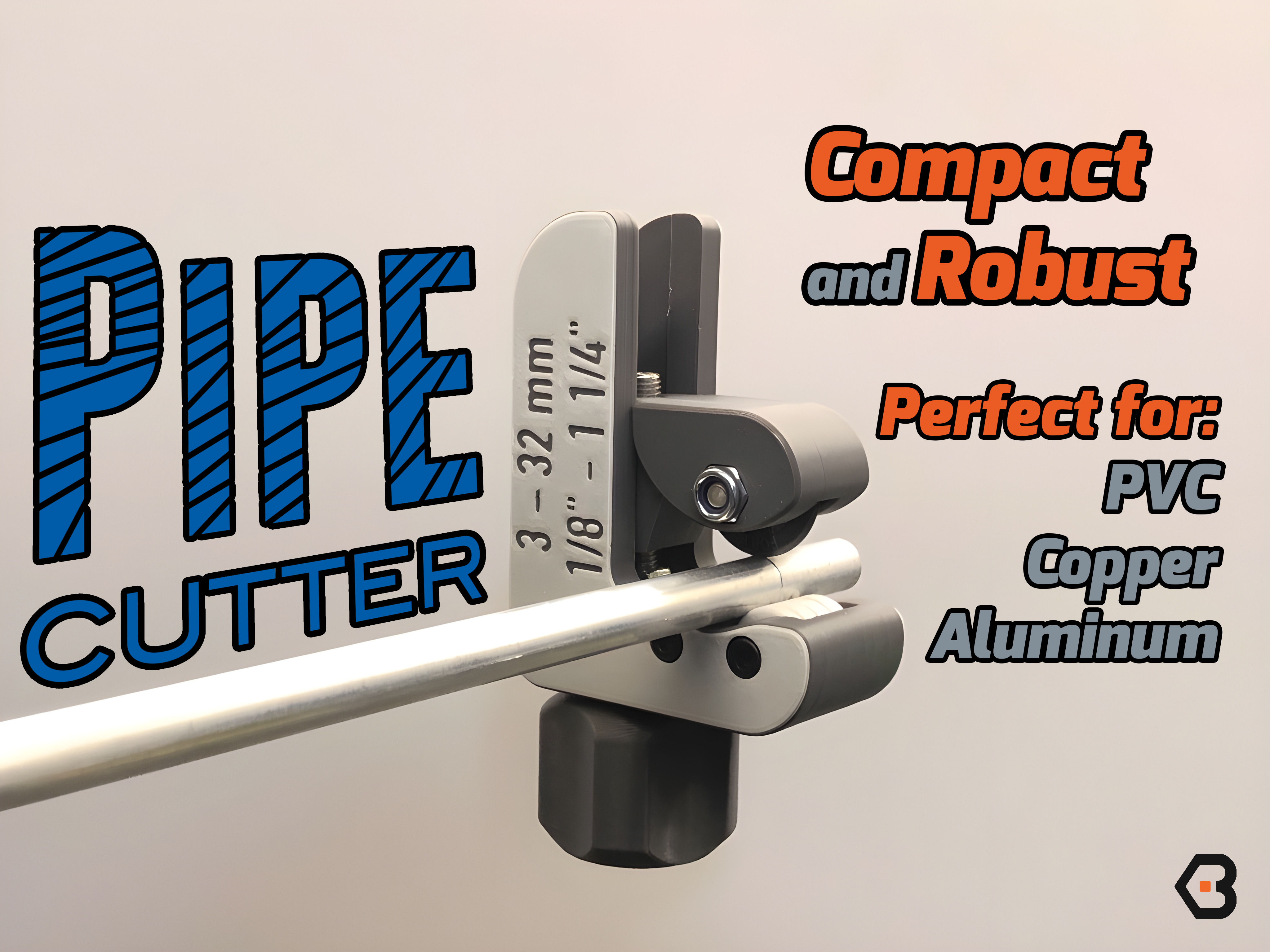 Compact Pipe Cutter: Precise and Versatile Tool for PVC, Copper, and Aluminum Pipes
