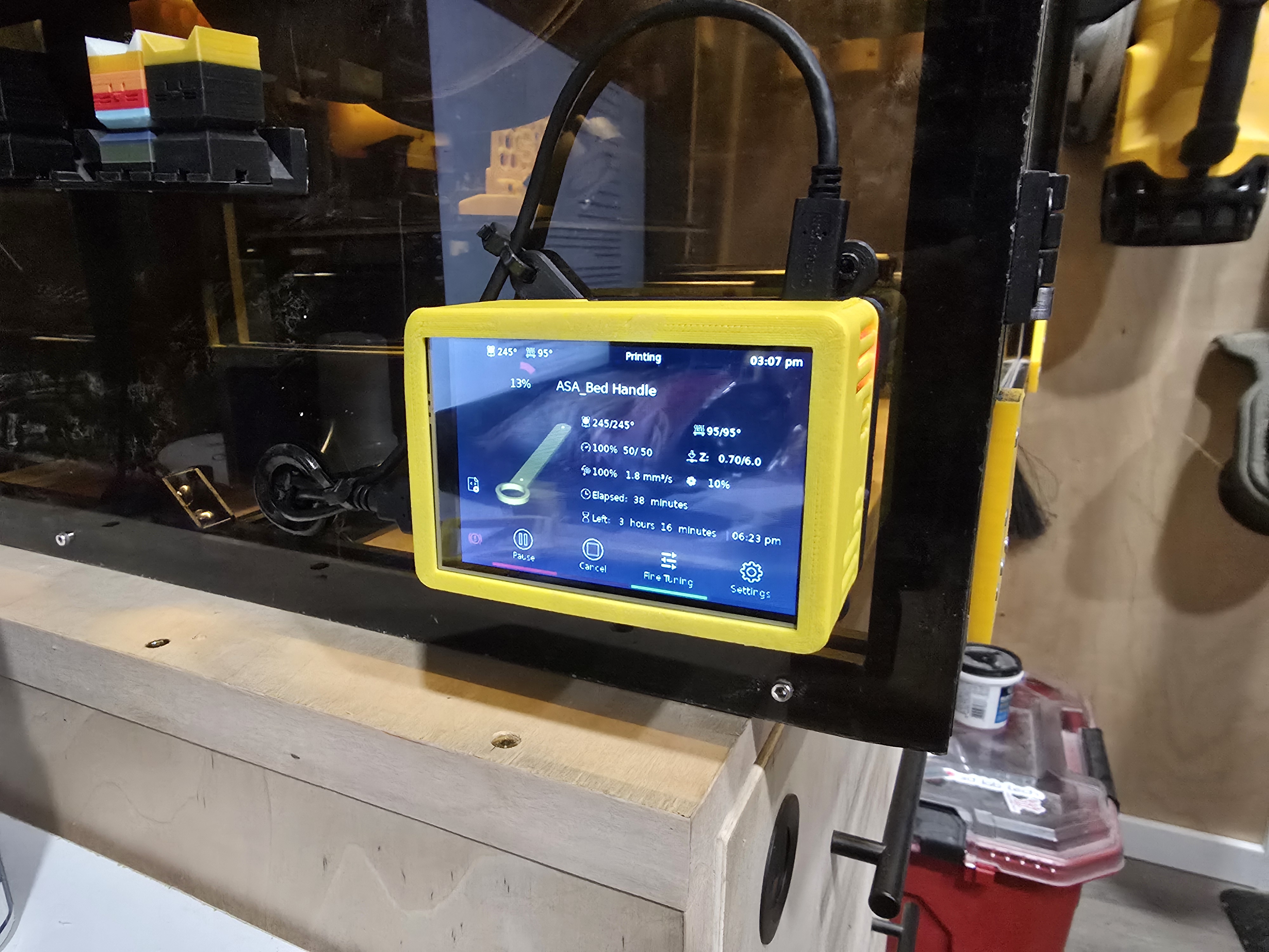 Raspberry Pi 3B 3.5 Touchscreen and expansion board fan top case