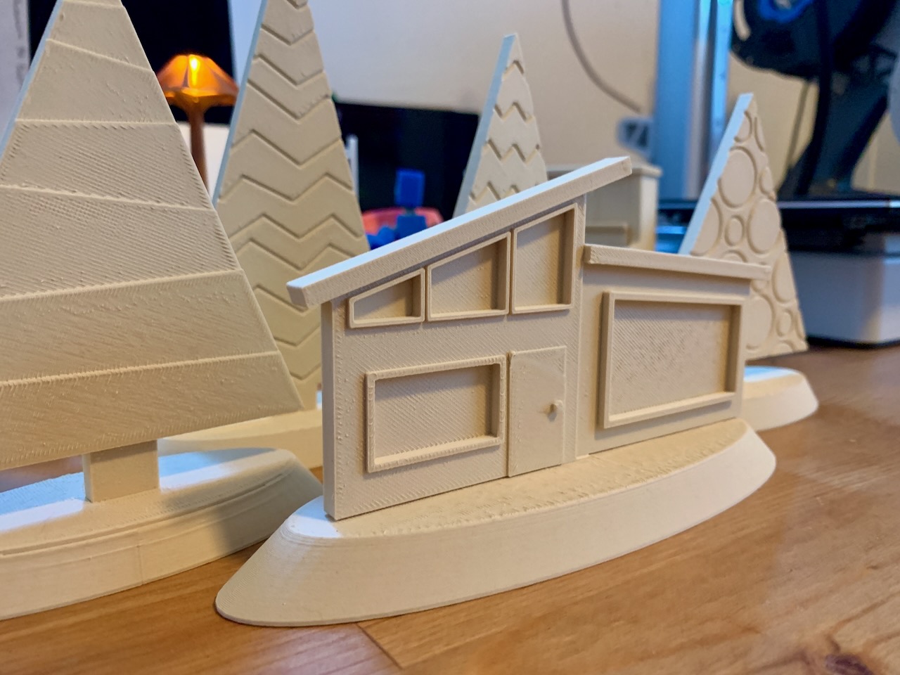 Mini-size stands for MCM Christmas House Display (Remix)