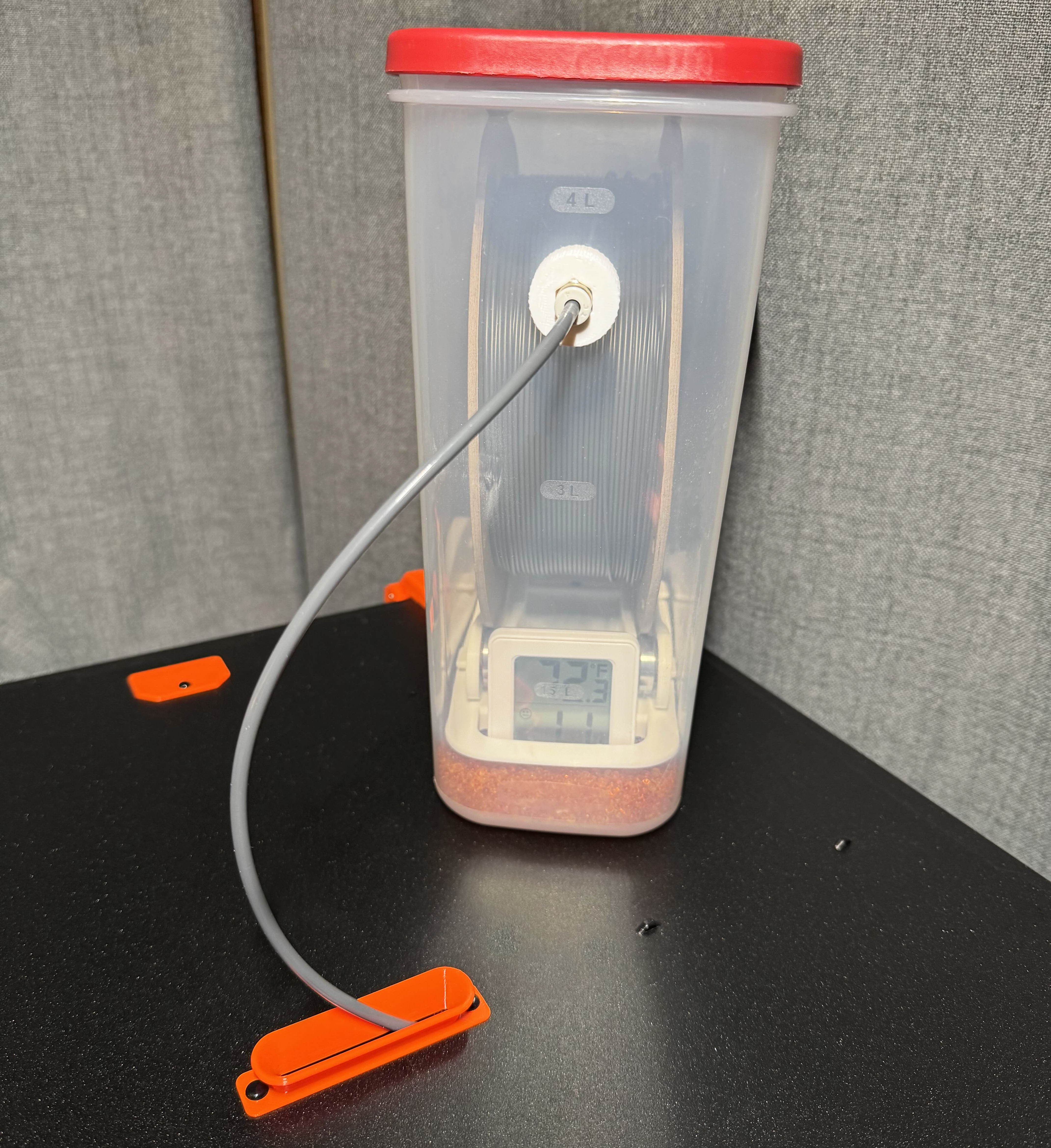 Top PTFE / Bowden Tube Passthrough Feeder for the Original Prusa Enclosure