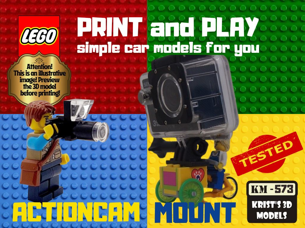 LEGO Action Camera Mount