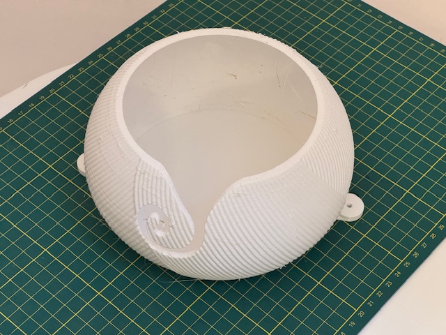 Yarn Bowl with mounting tabs