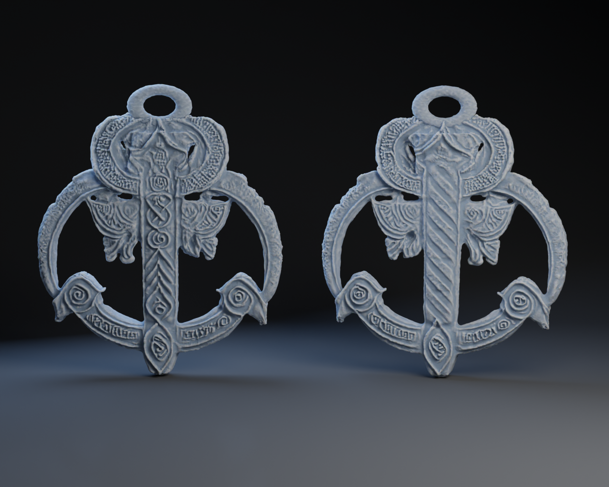 Scandinavian Anchor Pendant