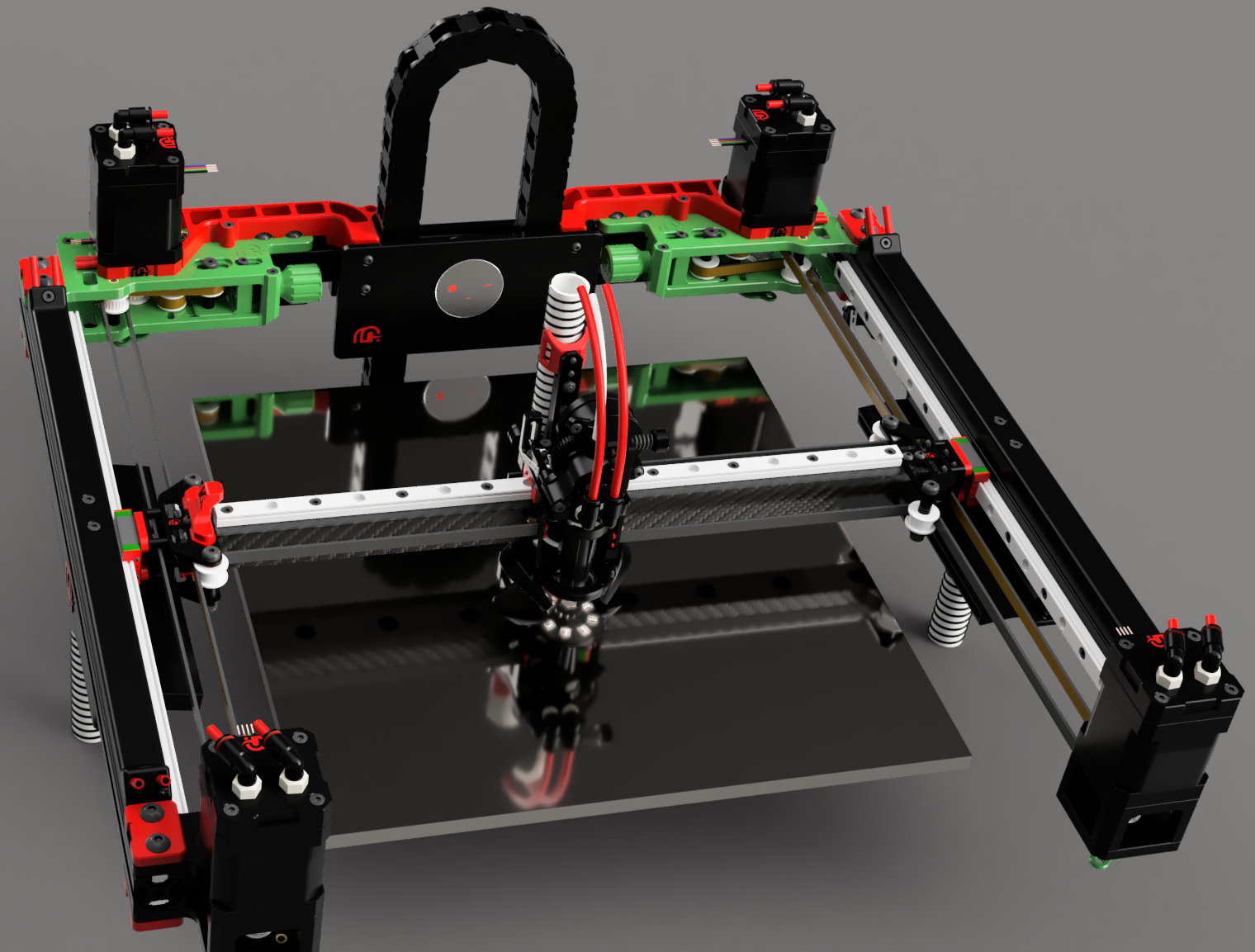 Voron 2.4 / mammoth-3D AWD Gantry V1.7.3 / X1 and Y1 Motor Mount for Voron 2.4
